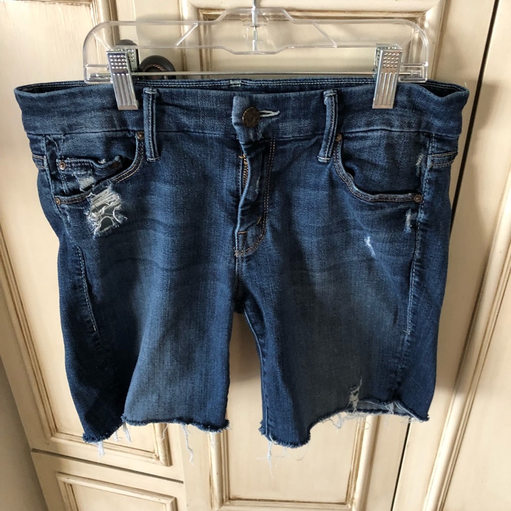Mother Denim Looker Alley Cat Jeans ~Cut to Shorts